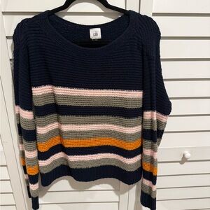 Women's Striped Navy Sweater